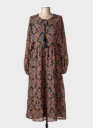 Rochie lungă mâneci lungi mâneci lungi negru MOLLY BRACKEN femeie