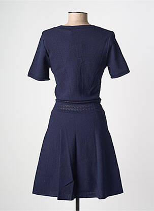 Rochie midi mâneci scurte mâneci scurte albastru LA PETITE ETOILE femeie