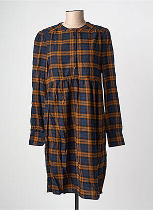 Rochie midi mâneci lungi mâneci lungi albastru ICHI femeie