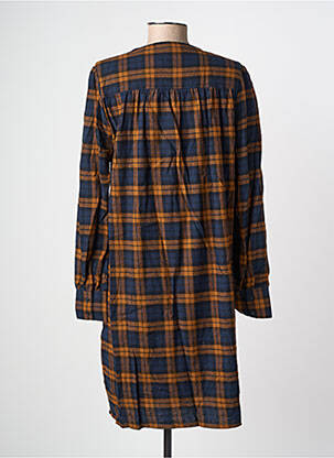 Rochie midi mâneci lungi mâneci lungi albastru ICHI femeie