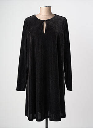 Rochie midi mâneci lungi mâneci lungi negru ICHI femeie