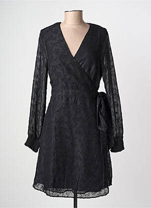 Rochie scurtă mâneci lungi mâneci lungi negru LPB femeie