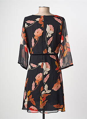 Rochie scurtă croială fluidă mâneci 3/4 negru MOLLY BRACKEN femeie