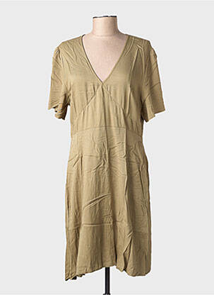 Rochie midi mâneci scurte mâneci scurte verde LES P'TITES BOMBES femeie