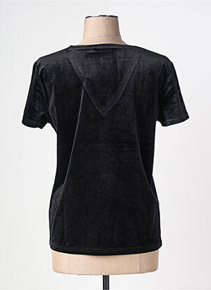 Top elasticitate mâneci scurte negru LA PETITE ETOILE femeie