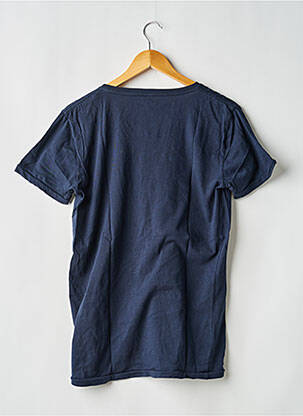 Tricou croială dreaptă mâneci scurte albastru KNOWLEDGE COTTON APPAREL bărbat