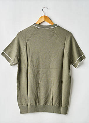 Tricou croială dreaptă mâneci scurte verde MAUVAIS bărbat