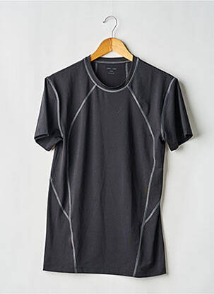 Tricou croială cambrată mâneci scurte negru ASOS bărbat