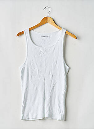 Maiou  fără mâneci alb ABERCROMBIE & FITCH bărbat