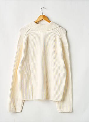 Pulover guler camionagiu mâneci lungi bej H&M bărbat