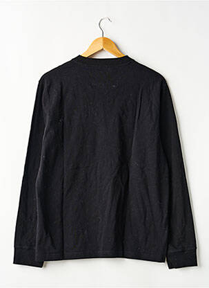 Tricou broderie mâneci lungi negru BARBOUR bărbat