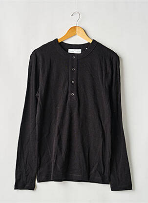 Tricou croială cambrată mâneci lungi negru H&M bărbat