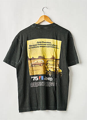 Tricou croială dreaptă mâneci scurte negru ABERCROMBIE & FITCH bărbat