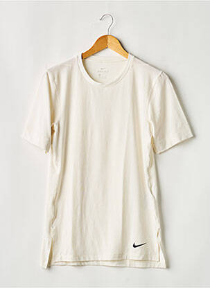 Tricou croială dreaptă mâneci scurte bej NIKE bărbat