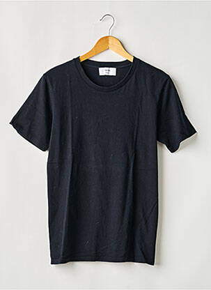 Tricou croială dreaptă mâneci scurte negru INSIMA bărbat