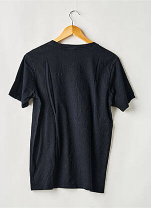 Tricou croială dreaptă mâneci scurte negru INSIMA bărbat