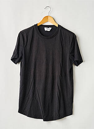 Tricou croială dreaptă mâneci scurte negru HARMONY bărbat