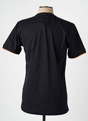 Tricou broderie mâneci scurte negru CAMBERABERO bărbat