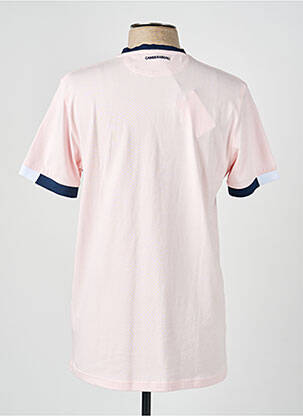 Tricou croială cambrată mâneci scurte roz CAMBERABERO bărbat