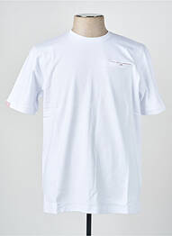 Tricou croială cambrată mâneci scurte alb CAMBERABERO bărbat