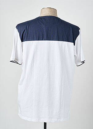 Tricou broderie mâneci scurte albastru CAMBERABERO bărbat