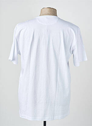 Tricou broderie mâneci scurte alb CAMBERABERO bărbat