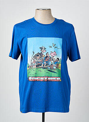 Tricou elasticitate mâneci scurte albastru CAMBERABERO bărbat