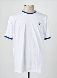 Tricou broderie mâneci scurte alb CAMBERABERO bărbat