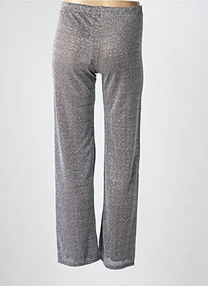 Pantalon drept elasticitate mărime normală argintiu GOLDA femeie