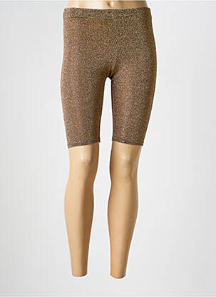Pantalon de ciclism elasticitate mărime normală auriu GOLDA femeie