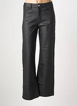 Pantalon evazat croială evazată negru MAISON ONADO femeie