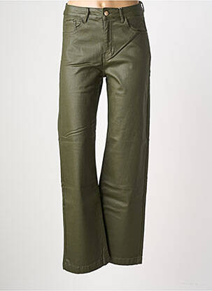Pantalon evazat croială evazată verde MAISON ONADO femeie