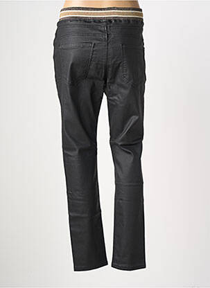 Pantalon slim talie elastică negru MAISON ONADO femeie