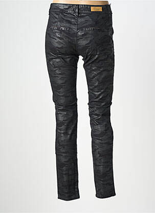 Pantalon slim elasticitate mărime normală negru HAPPY femeie