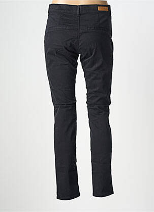 Pantalon chino închidere cu fermoar sub clapetă cu nasturi mărime normală negru HAPPY femeie