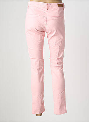 Pantalon chino închidere cu fermoar sub clapetă cu nasturi mărime normală roz HAPPY femeie