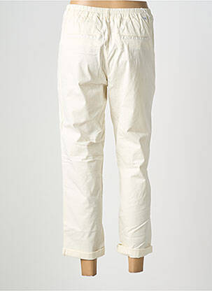Pantalon 7/8 elasticitate mărime normală alb HAPPY femeie