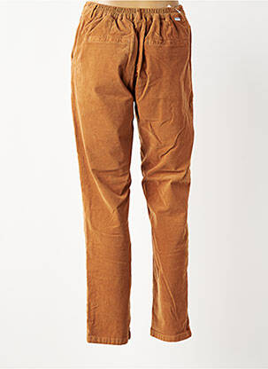 Pantalon drept închidere cu fermoar sub clapetă cu nasturi bej HAPPY femeie