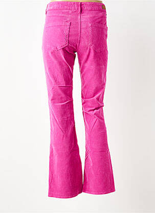 Pantalon evazat închidere cu fermoar sub clapetă cu nasturi violet HAPPY femeie