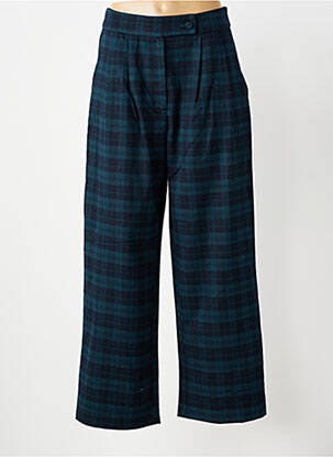 Pantalon evazat închidere cu fermoar sub clapetă cu cârlig verde MOLLY BRACKEN femeie