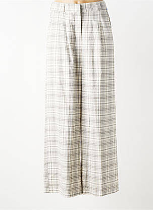 Pantalon evazat talie elastică gri GRACE & MILA femeie