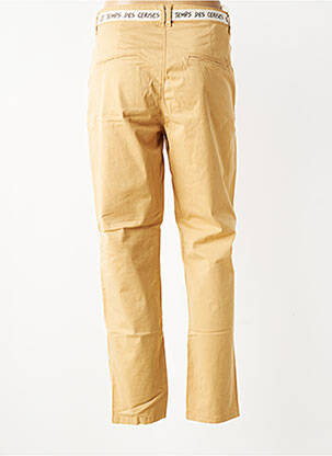 Pantalon 7/8 închidere cu fermoar sub clapetă cu nasturi bej LE TEMPS DES CERISES femeie
