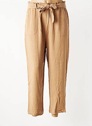 Pantalon 7/8 talie elastică bej MAZARINE femeie