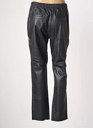 Pantalon drept talie elastică mărime normală negru ROSE GARDEN femeie