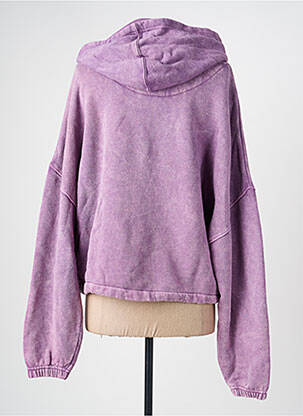 Hanorac cu glugă broderie mâneci lungi violet ROSE GARDEN femeie