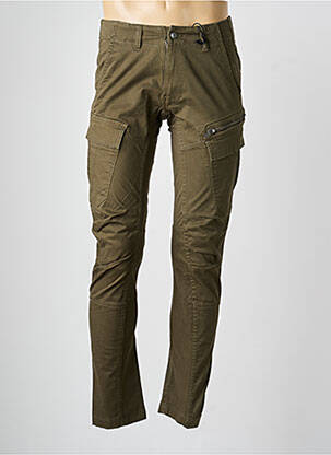 Pantalon cargo talie cu cleme mărime normală verde DAYTONA bărbat