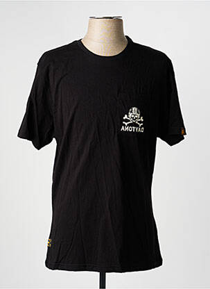 Tricou elasticitate mâneci scurte negru DAYTONA bărbat