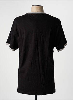 Tricou croială cambrată mâneci scurte negru DAYTONA bărbat