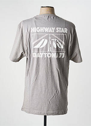 Tricou țesătură melanj mâneci scurte gri DAYTONA bărbat