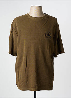 Tricou croială dreaptă mâneci scurte verde DAYTONA bărbat